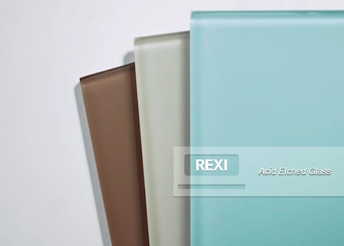 CE certified acid etched, lacquered, patterned Decorative Glass