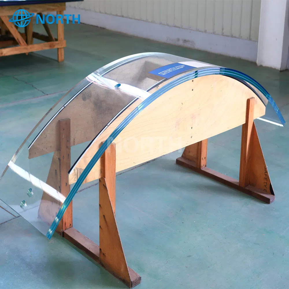 5mm-22mm Thick Clear Bent Toughened Curved Tempered Glass with CE SGCC Certification