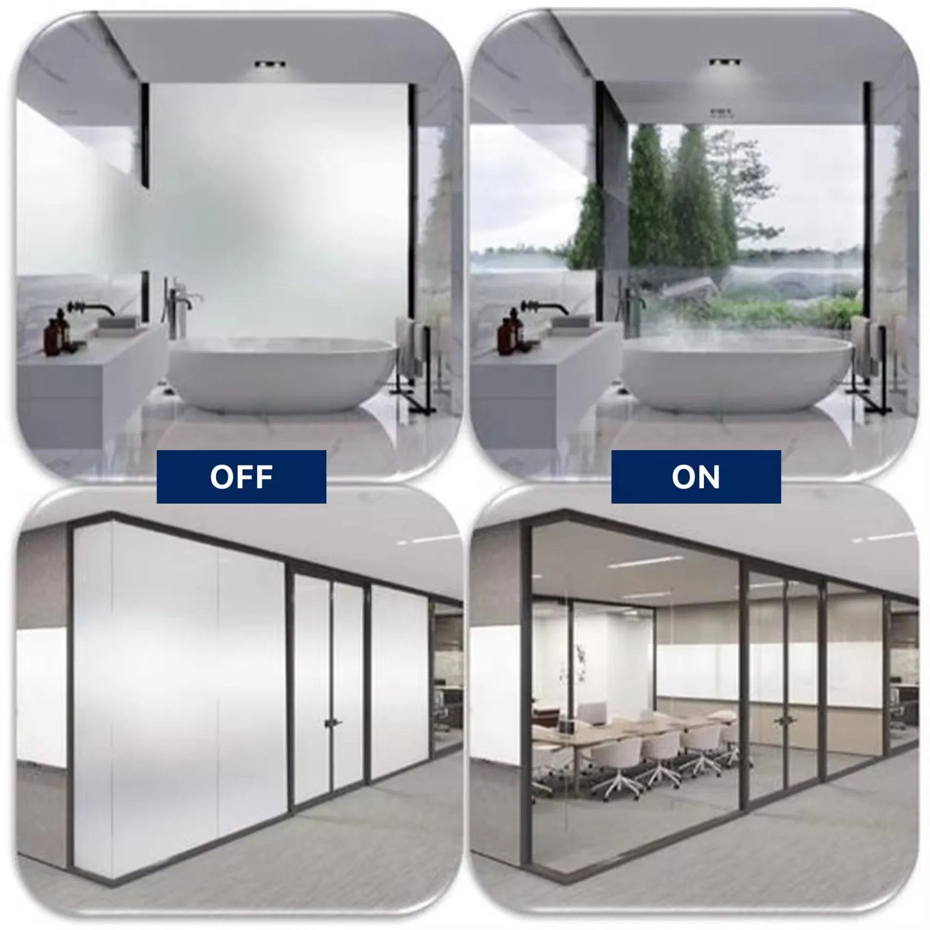 High Quality Privacy Switching Glass Switchable Glass Smart Glass