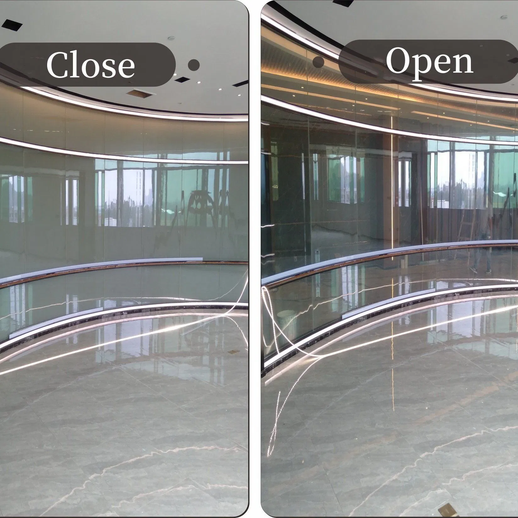 High-Tech Smart Dimming Glass Partition with Remote Control Functionality/Smart Switchable Glass/Pdlc Film Smart Glass