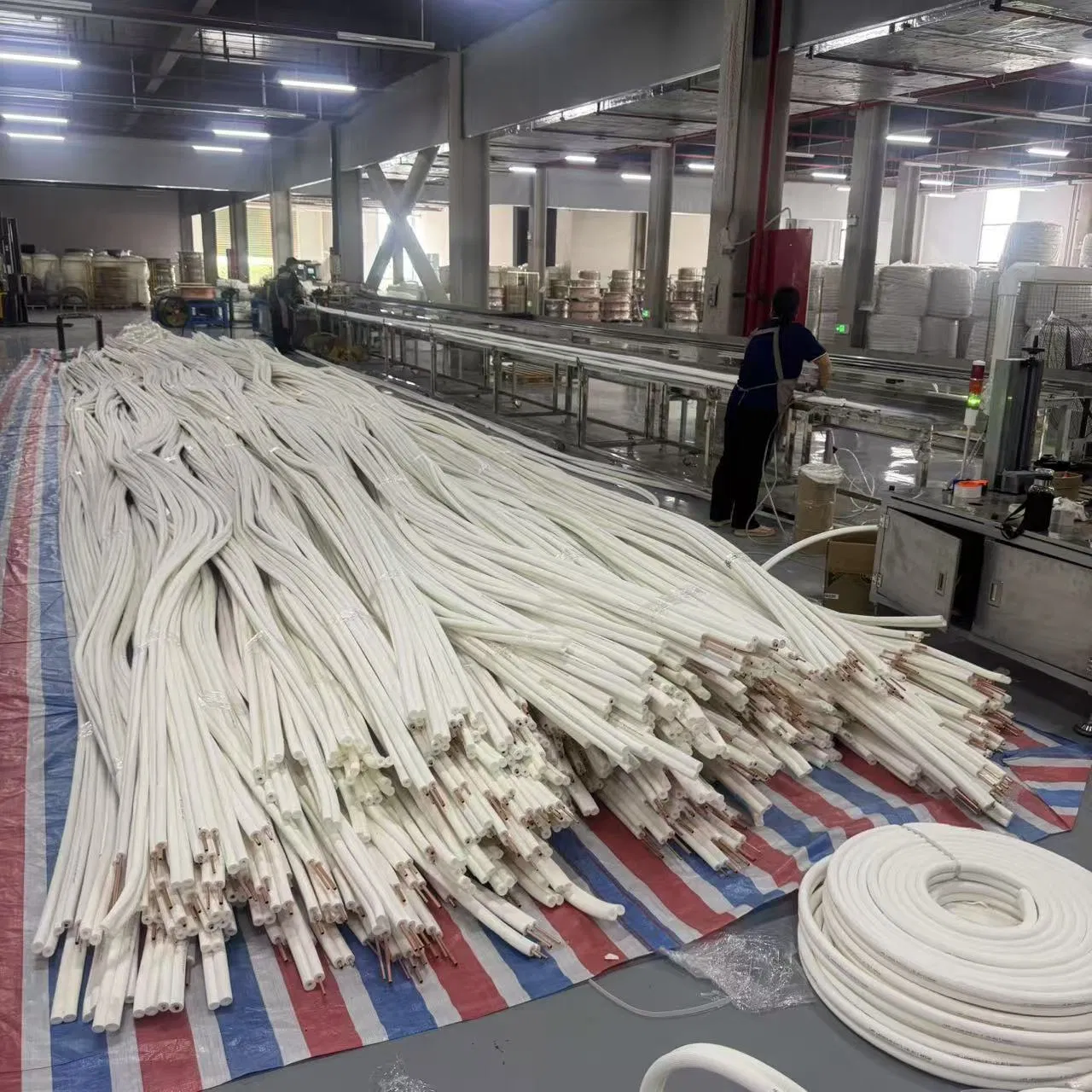 Single Pipe 1/2" 50FT Insulated Copper Tube Air Conditioner Part HVAC