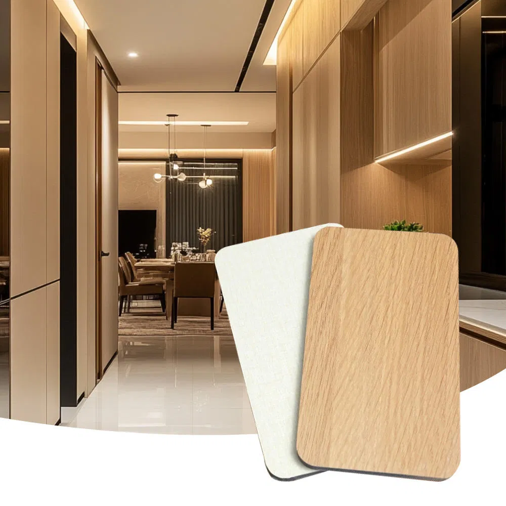 Current Popular Wooden Design PVC Laminated Board 18mm for Furniture