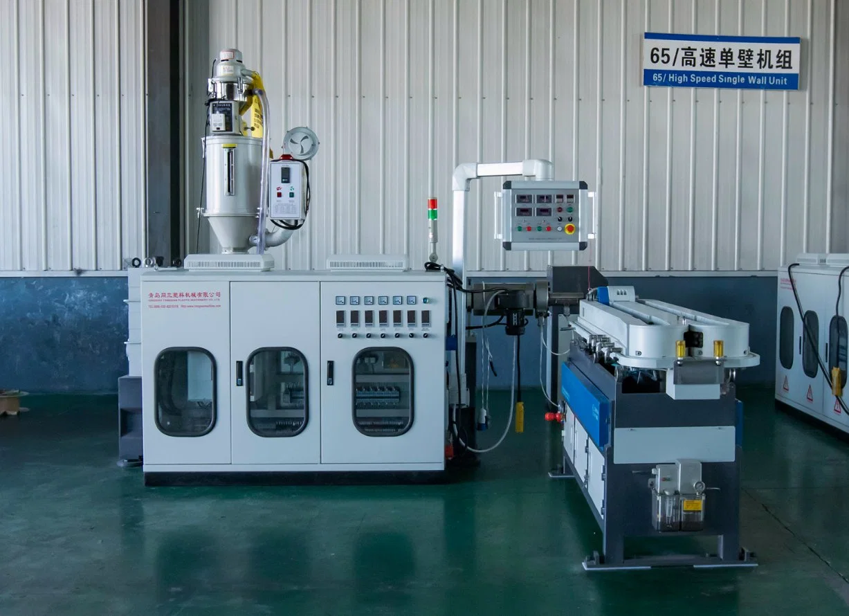 High Speed Single Wall Corrugated Pipe Extrusion Line/PVC PE Single Wall Corrugated Pipe Line for Making The Electric Wire Sheath