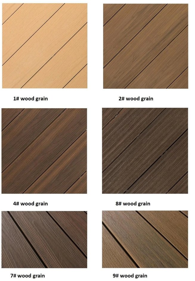 High Weather Resistant Anti-UV Anti-Slip Insect Prevention Easy Installation Wood Plastic Composite WPC Hollow Decking Floor for Outdoor