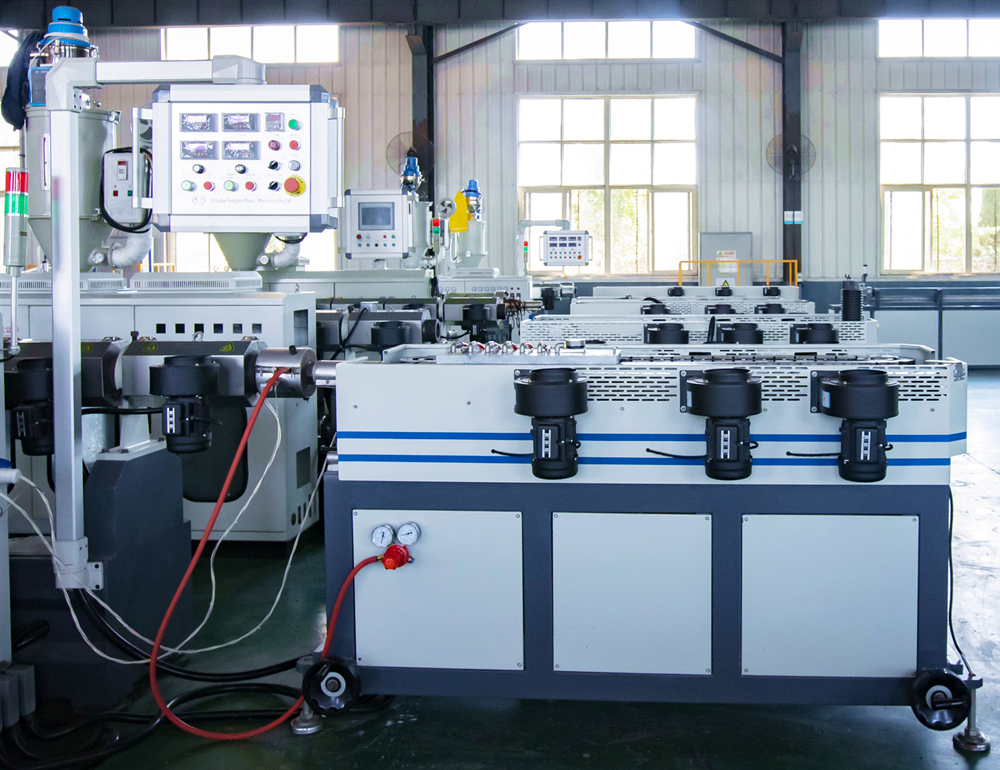 PE, PP, EVA, PVC, PA High Speed Single Wall Corrugated Pipe Extrusion Line/Single Wall Pipe Making Line From Qingdao Tongsan