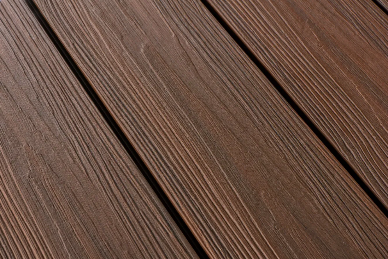 High Weather Resistance Waterproof Insect Prevention Wood Texture WPC Solid Decking Floor for Outdoor