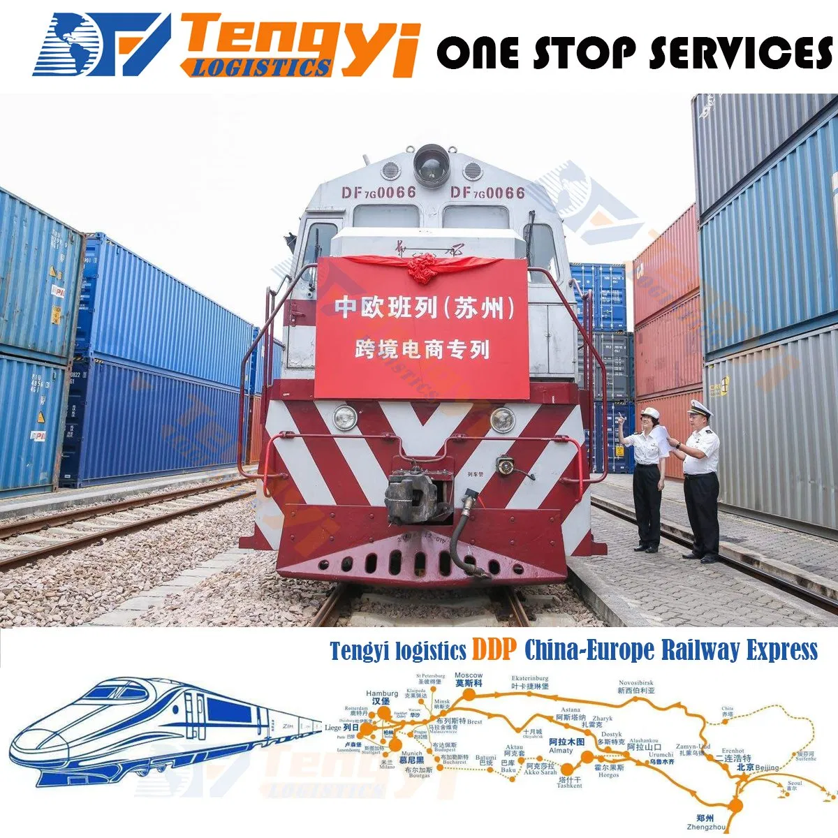 Shipping Agents in Shenzhen Import Export Agents Railway/Train Freight China to Spain Warehouse Dropship