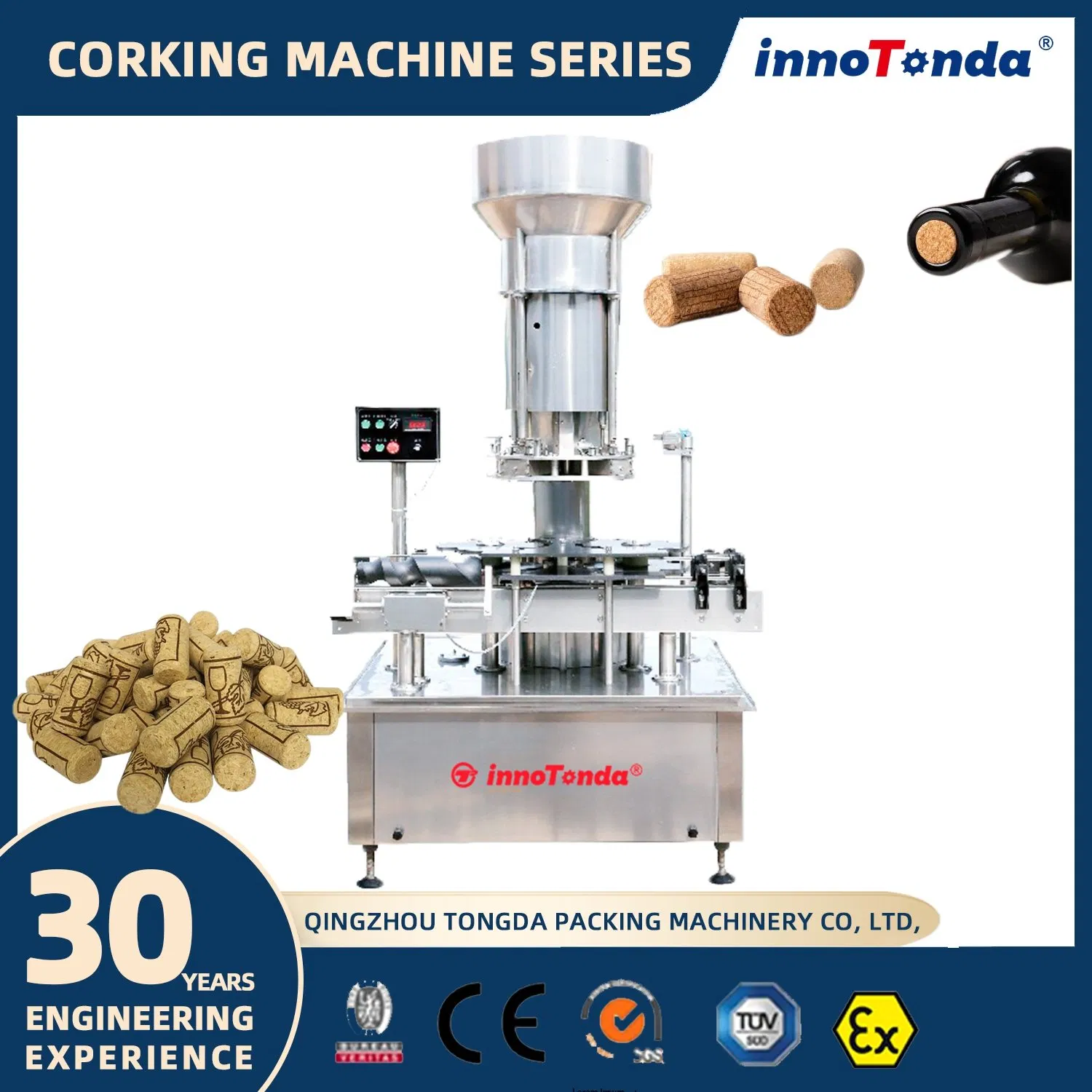 Fruit Wine Sparkling Wine Isobaric Overflow Bottle Filling and Corking Capping Machine