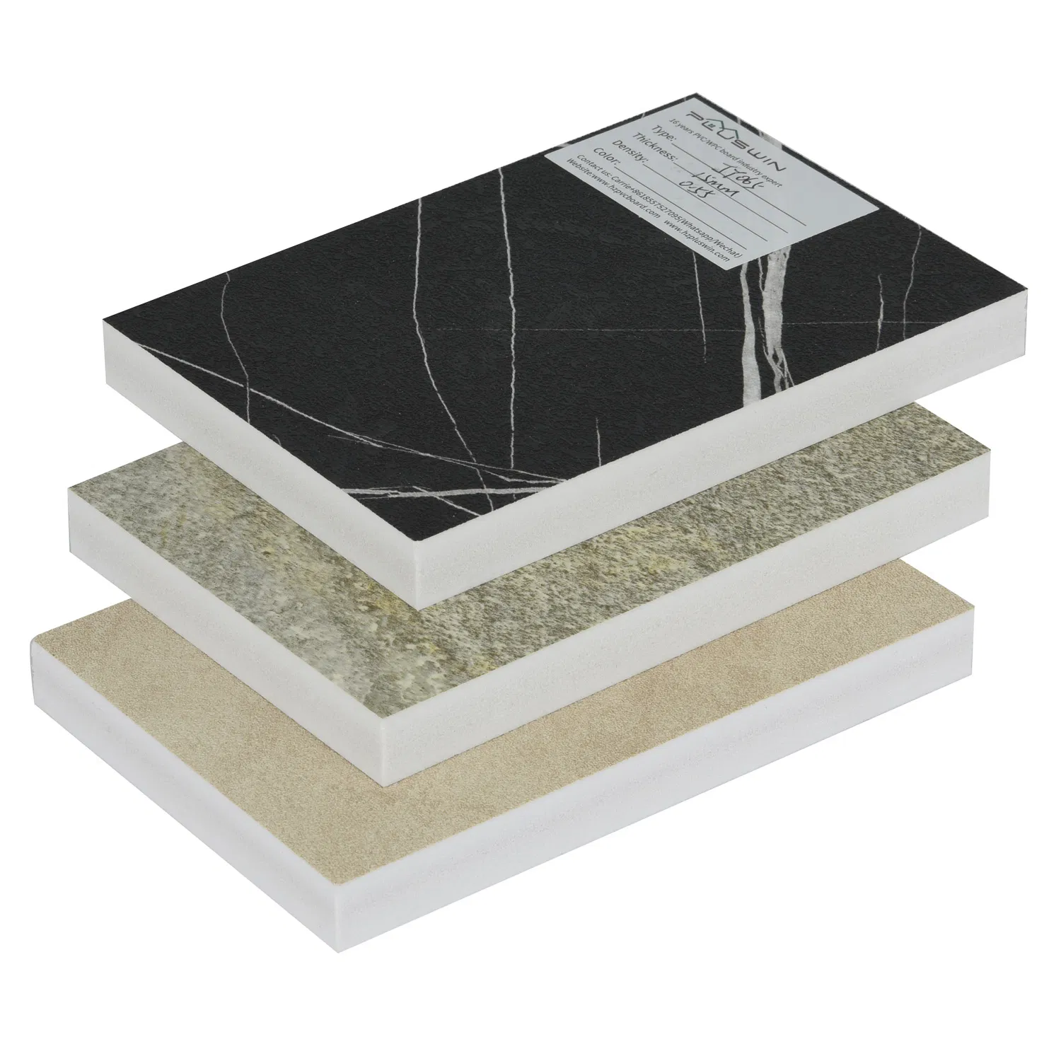 Popular Marble Design Surface PVC Foam Board Laminated Fire-Retardant Building Material