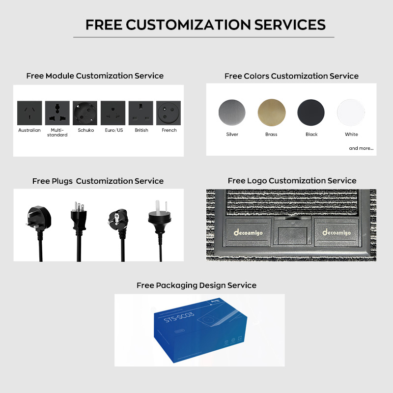 Decoamigo 86X86 mm Smart Wall Panel USB Output Ports 20W Fast Charging Telescopic Charging Line