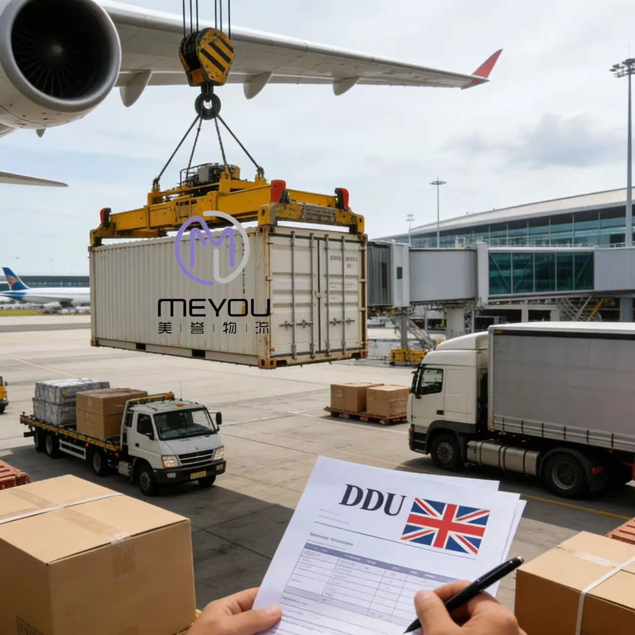 (DDU) Customs Clearance Door to Door Shipping From China to UK/The United Kingdom/England by Air/Sea/Train/Railway