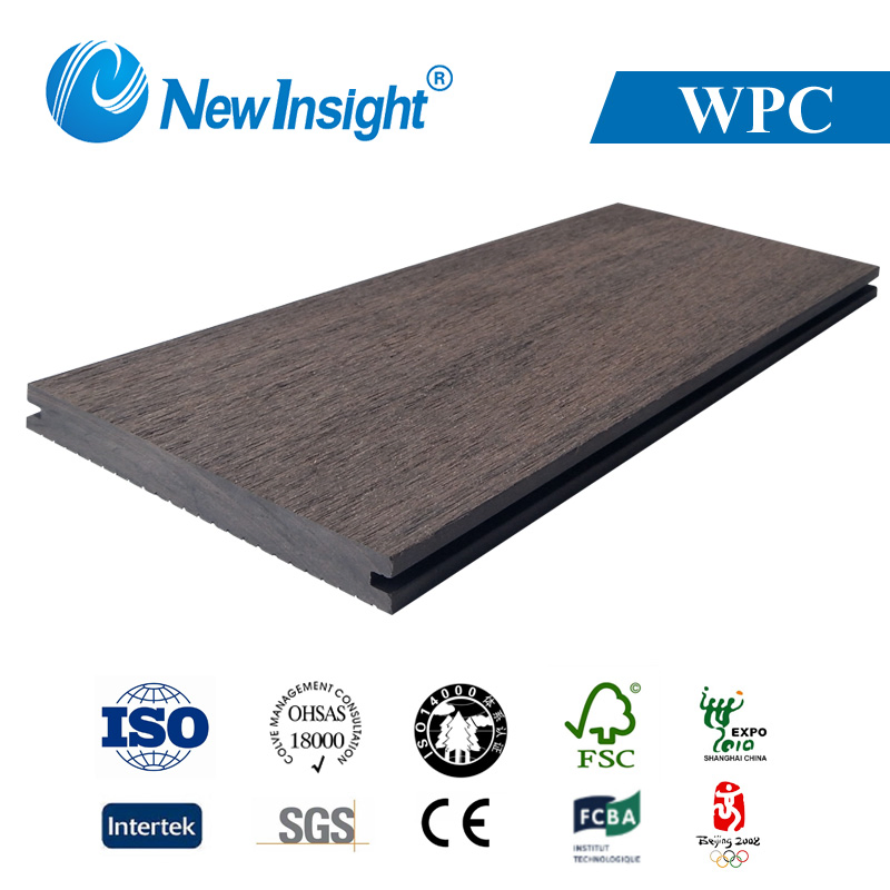 Premium Waterproof Easy Installation Anti-Skid WPC Solid Decking with CE and FSC Certification