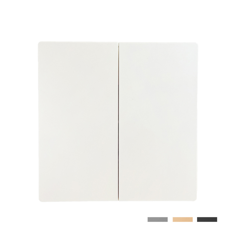 Honyar Electrical Multi-Control UK EU Type 2 Gang 3-Way Switching Electric Wall Switch for Stairwell and Corridor Lighting