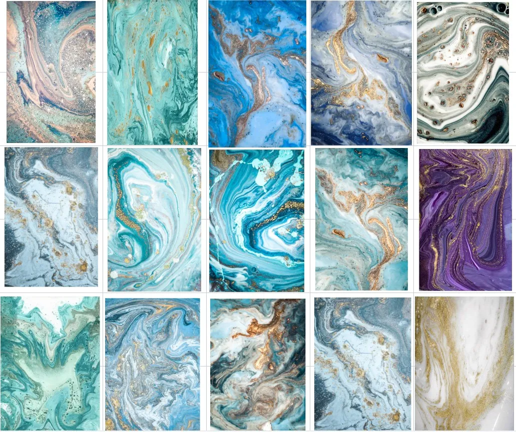 PVC Glossy 3D Marble Sheet