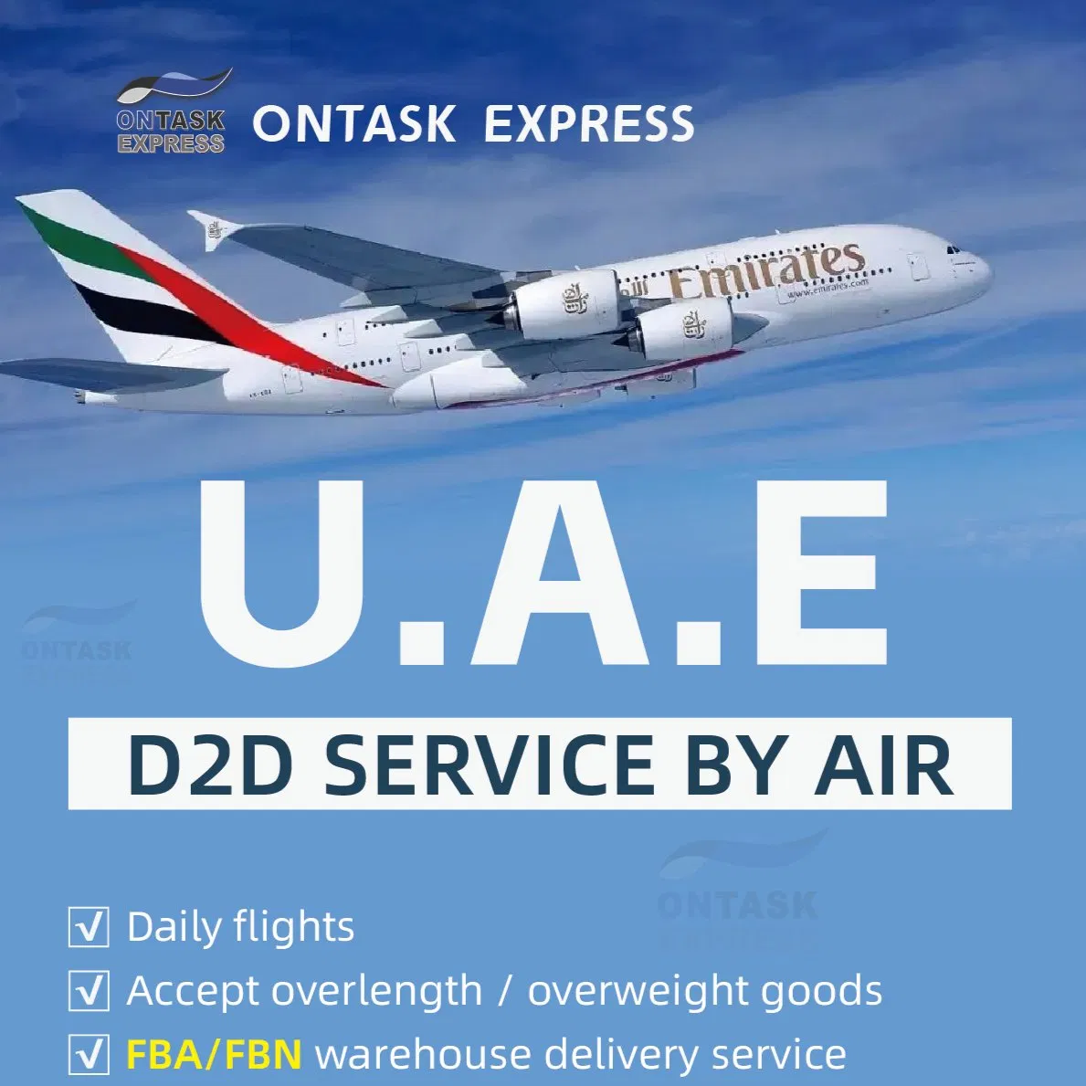 Ontask UAE Air Logistics Air Cargo DDP to UAE Service