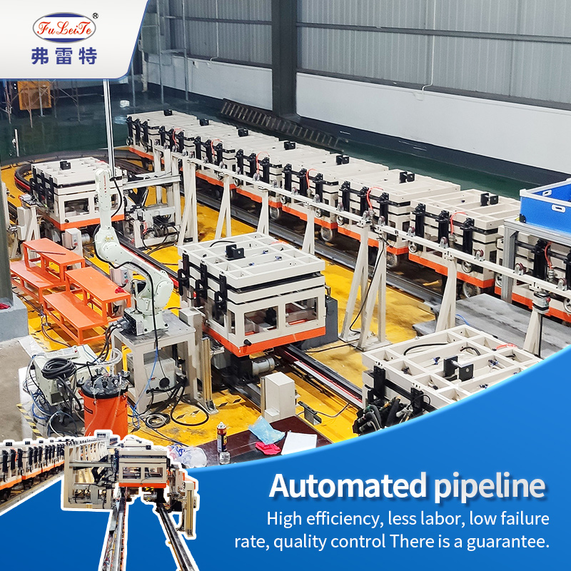 Russia Flt Heating Tile Insulation Layer Automatic Mechanical Arm Foam Polyurethane High Pressure Foam Production Line