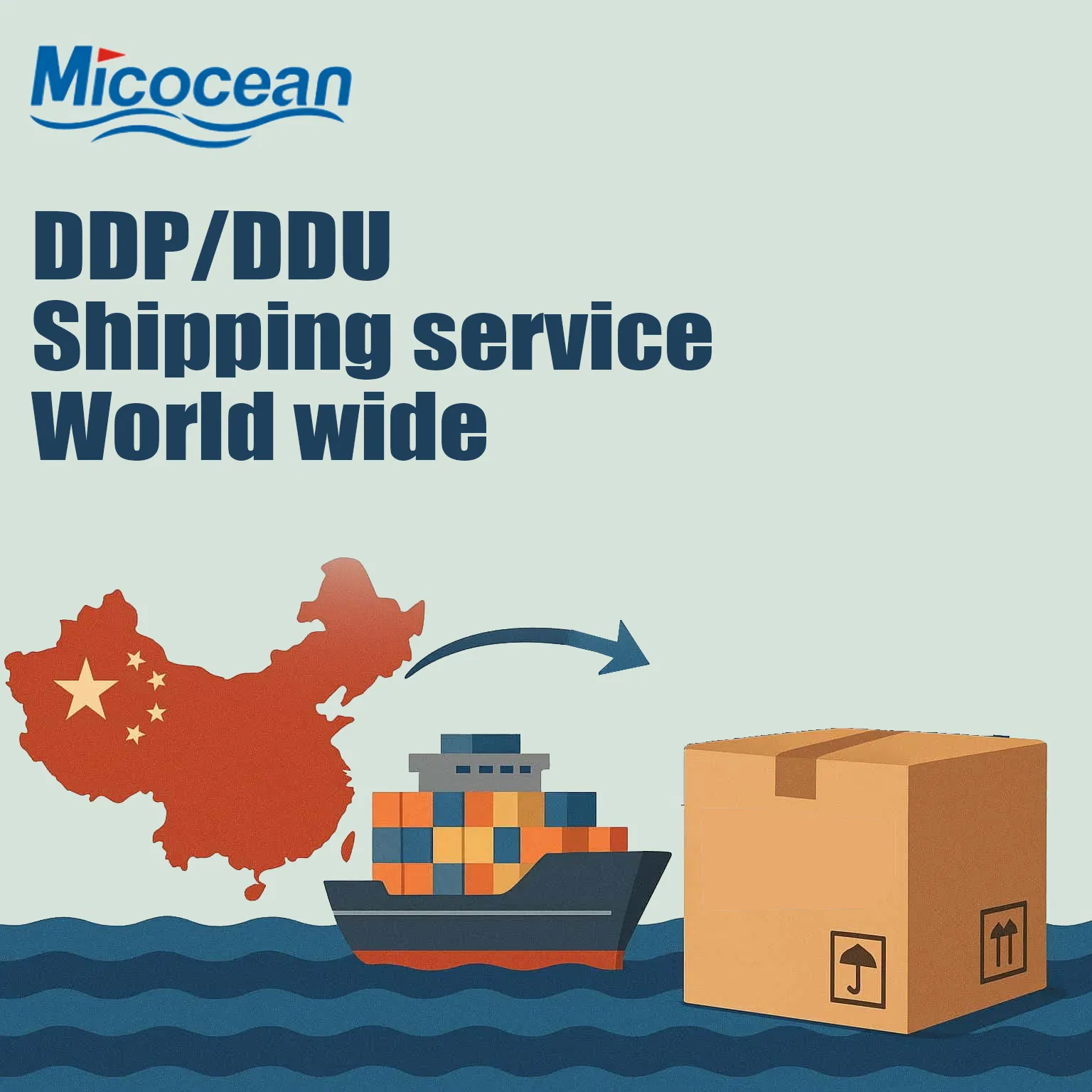 Door-to-Door Shipping Service by Sea: DDP, DDU China to Dubai/Africa/Europe/USA Logistics Freight Forwarder Sea Freight Shipping Agent