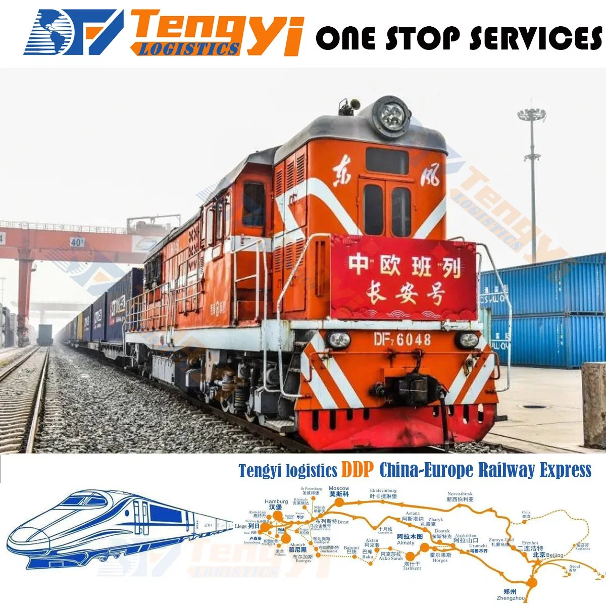 Shipping Agents in Shenzhen Import Export Agents Railway/Train Freight China to Spain Warehouse Dropship