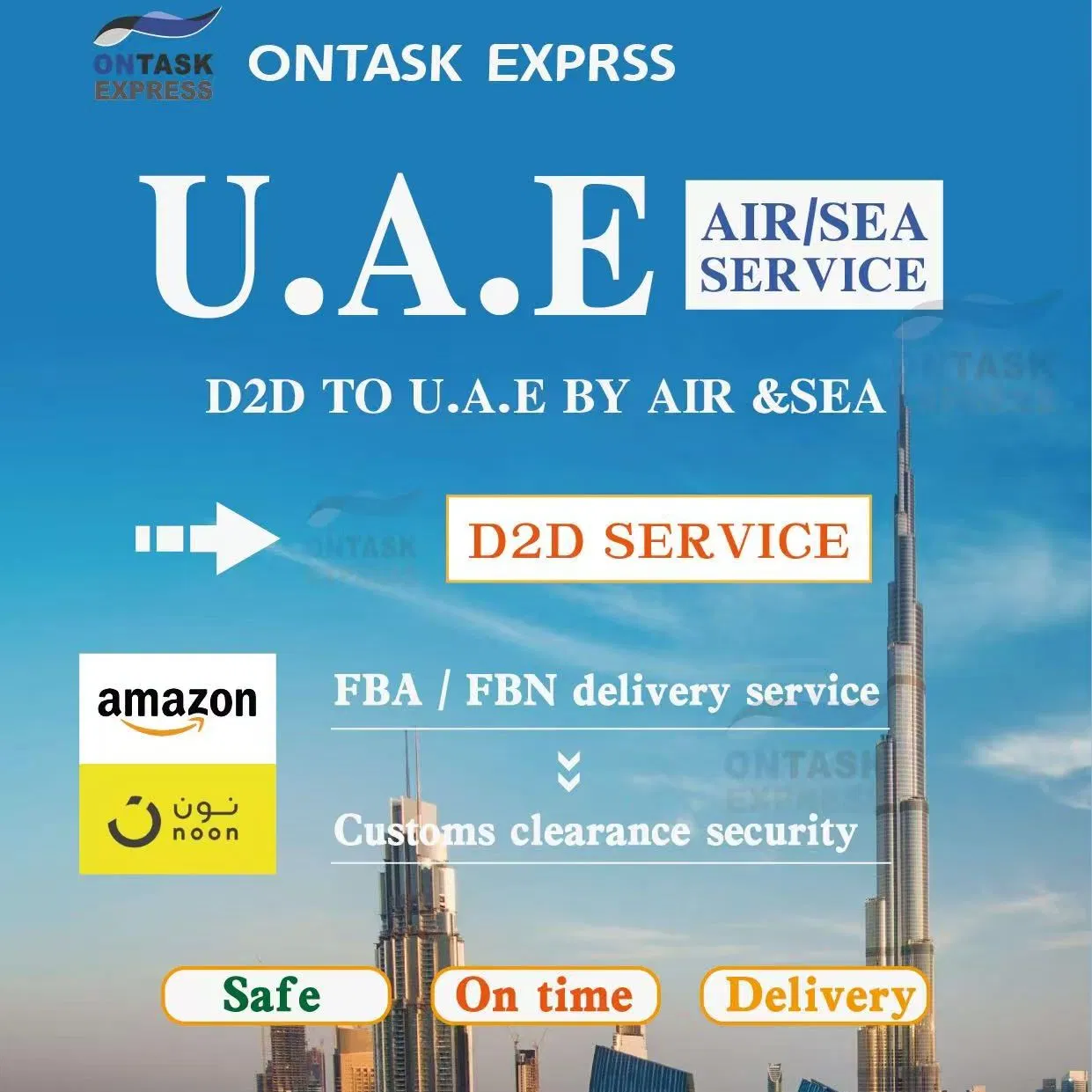 Professional Air Cargo DDP to UAE Clearance Service-Ontask