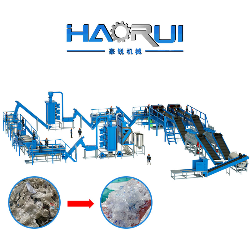 Factory Pet Flake Plastic Bottles Bottle Recycling Wash Recycle Recycling Machine Line