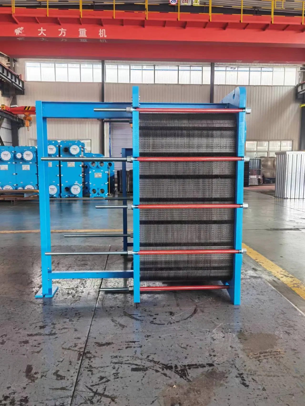 Food-Grade Production Line Manufactures Plate Heat Exchangers for Palm Oil Refinery Plant