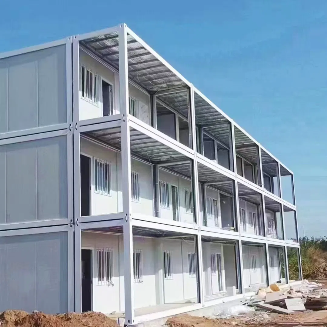 China K-Type Prefab Modern Steel Structure House Double Decker Rooms