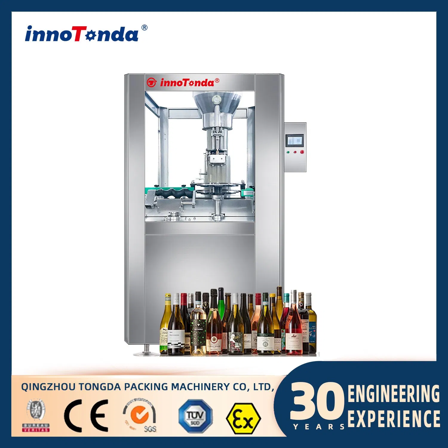 Liquor Juice Bottle Filler Washing Filling and Corking Capping Sealing Machine Fully Automatic