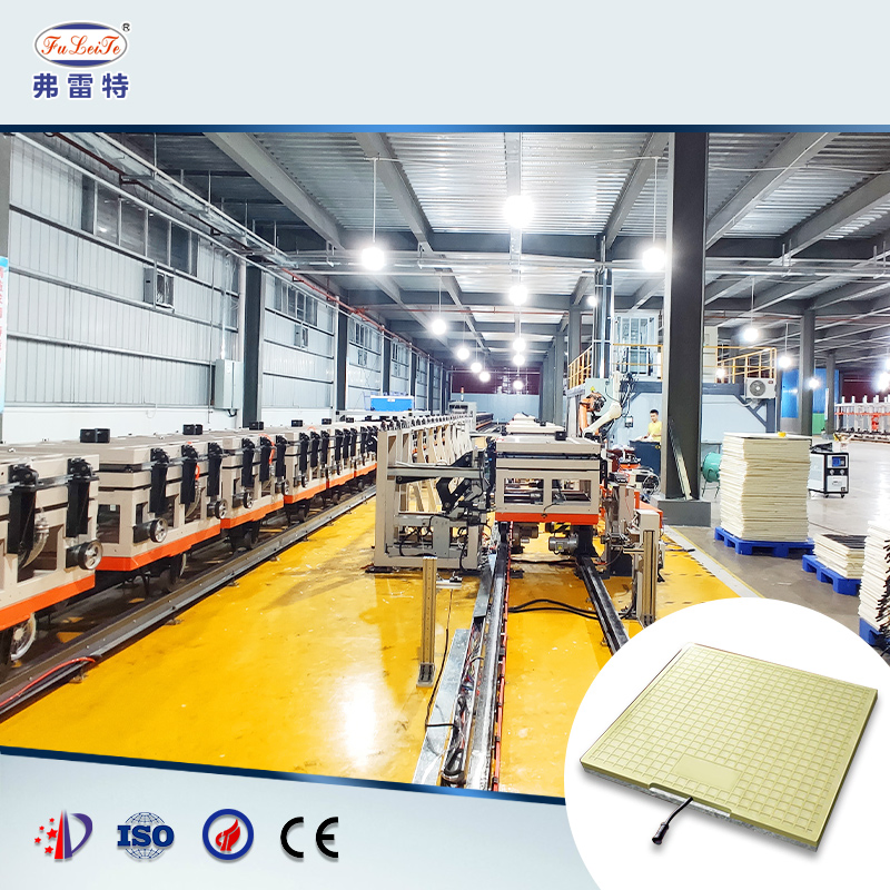 Russia Flt Heating Tile Insulation Layer Automatic Mechanical Arm Foam Polyurethane High Pressure Foam Production Line