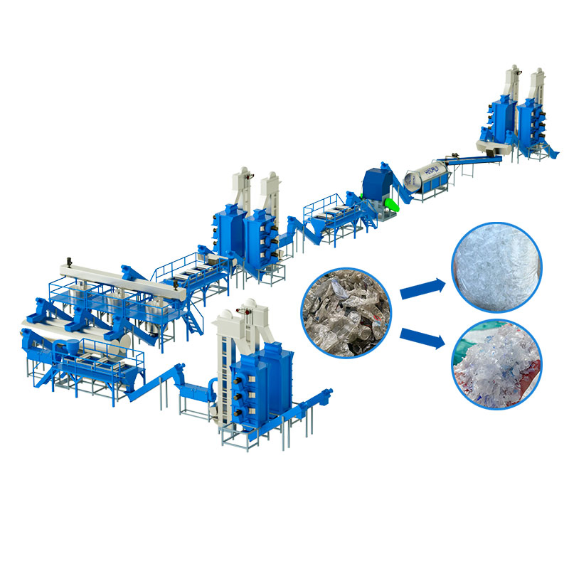 Automatic Pet Plastic Bottle Recycle Washing Crushing Machine Line for Recycled Industry