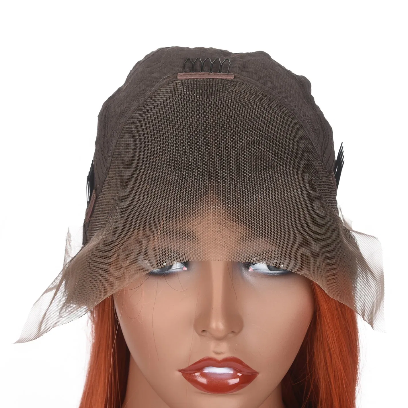 Ombre Straight Short Bob Lace Front Human Hair 1b/ #350 Bob Wig