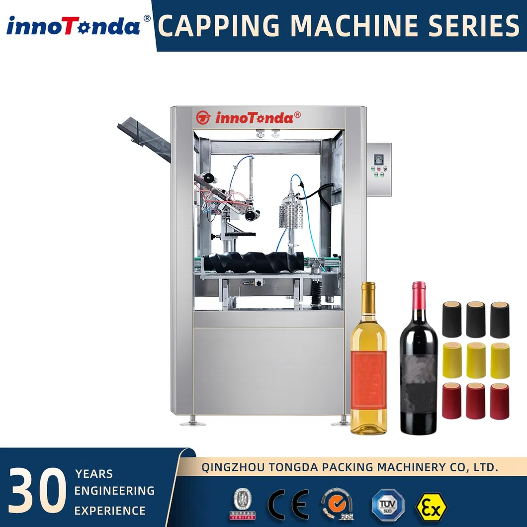 Heat shrink cap machine