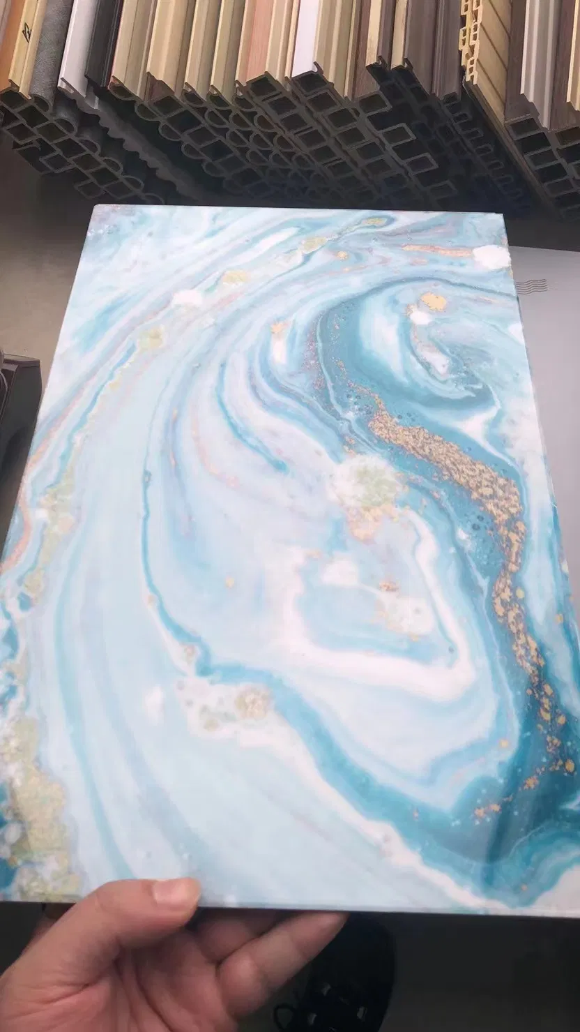 PVC Glossy 3D Marble Sheet for Interior Wall Decoration