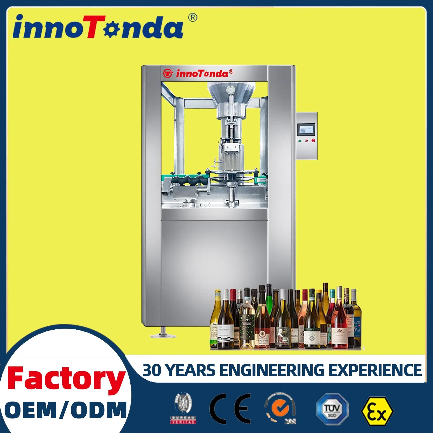 Industry Corking Machine Automatic Alcohol/Wine Bottle Corker/Bottle Cork Capping Machine