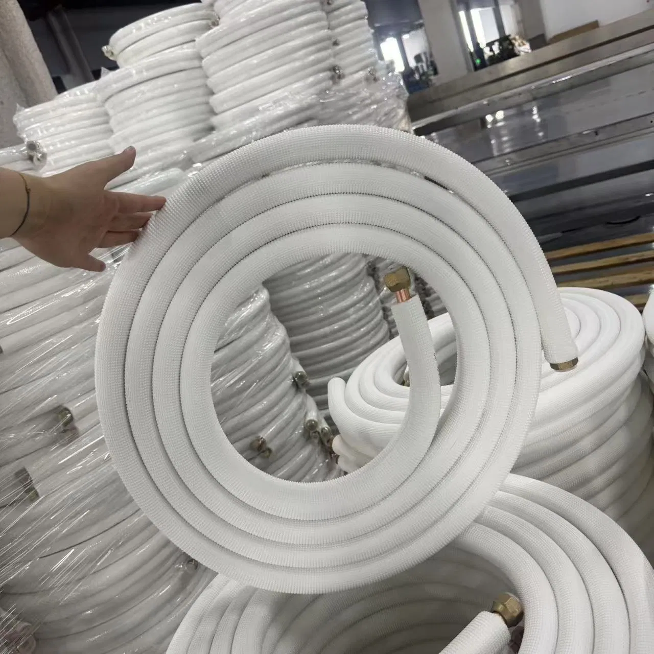 Customized White PE Insulation Copper ASTM B280 &amp; UL94 Standard Line Set