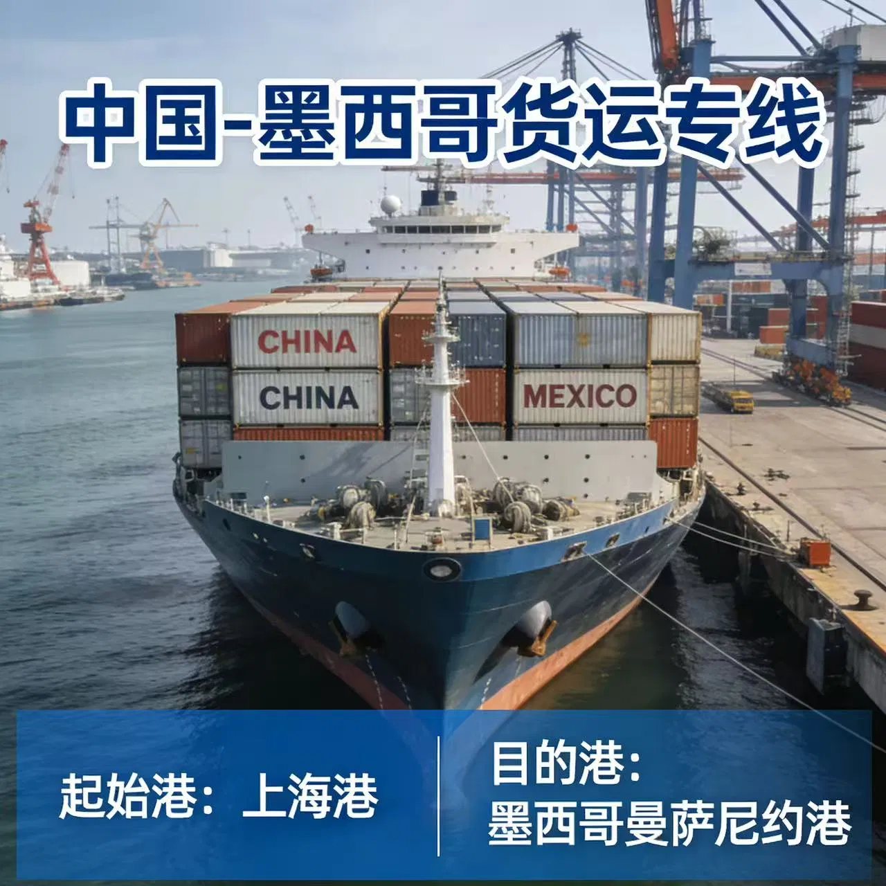 China-Mexico Sea Freight DDP International Freight Forwarding Company