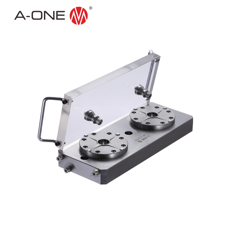 a-One Precision Aluminum 2-Fold Zero Point Pallet 3A-110132