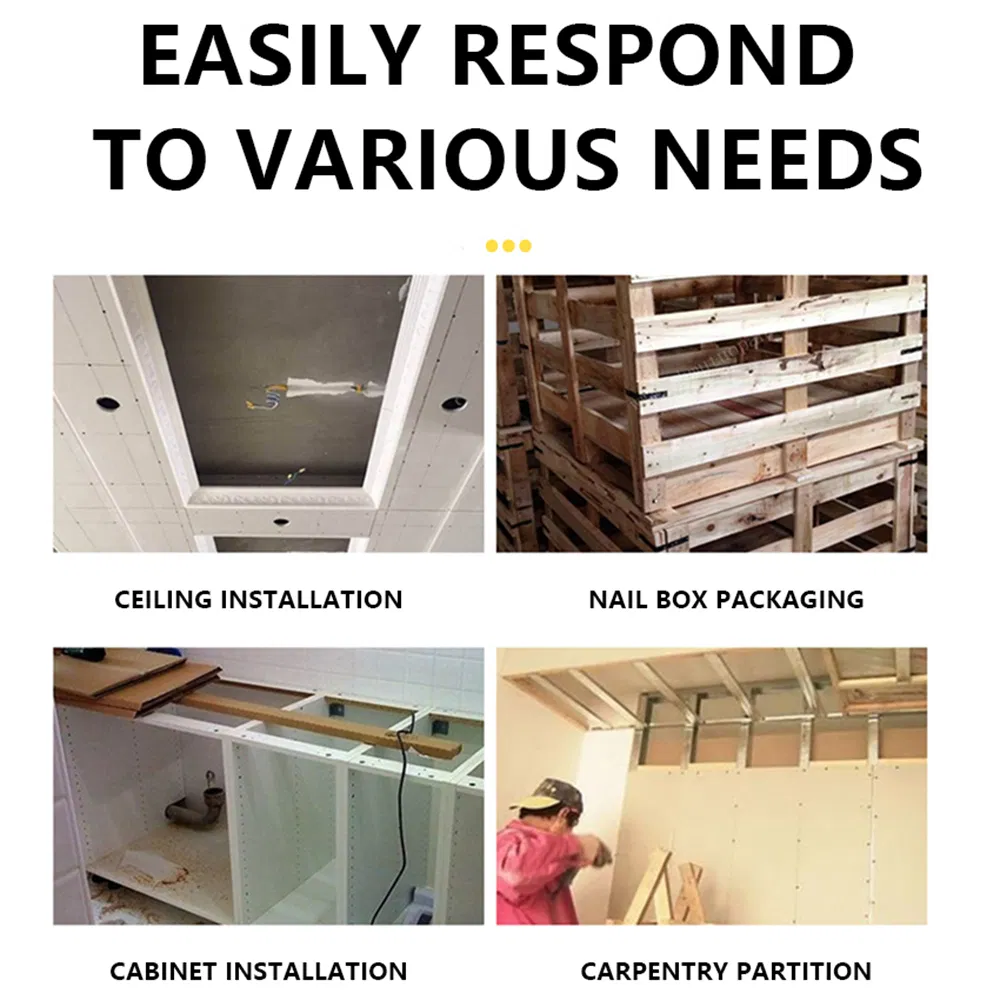 Industrial Grade 21V Chain Belt Screwdriver High-Power Lithium Screw Driver Electric Fastening Tool for Building Ceiling