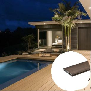 Weather Resistant High Quality Pollution-Free Waterproof Coextrusion Technology WPC Decking Floor for Outdoor