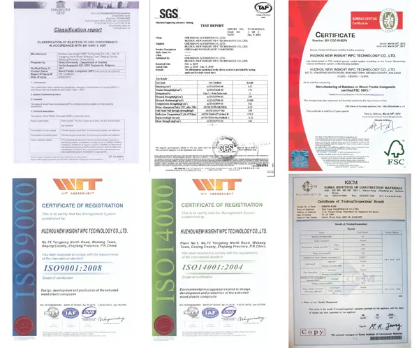 CE and FSC Certifications