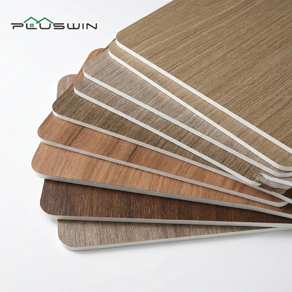 Wood Grain PVC Foam Sheet Waterproof Lightweight for Interior Decoration Cabinet