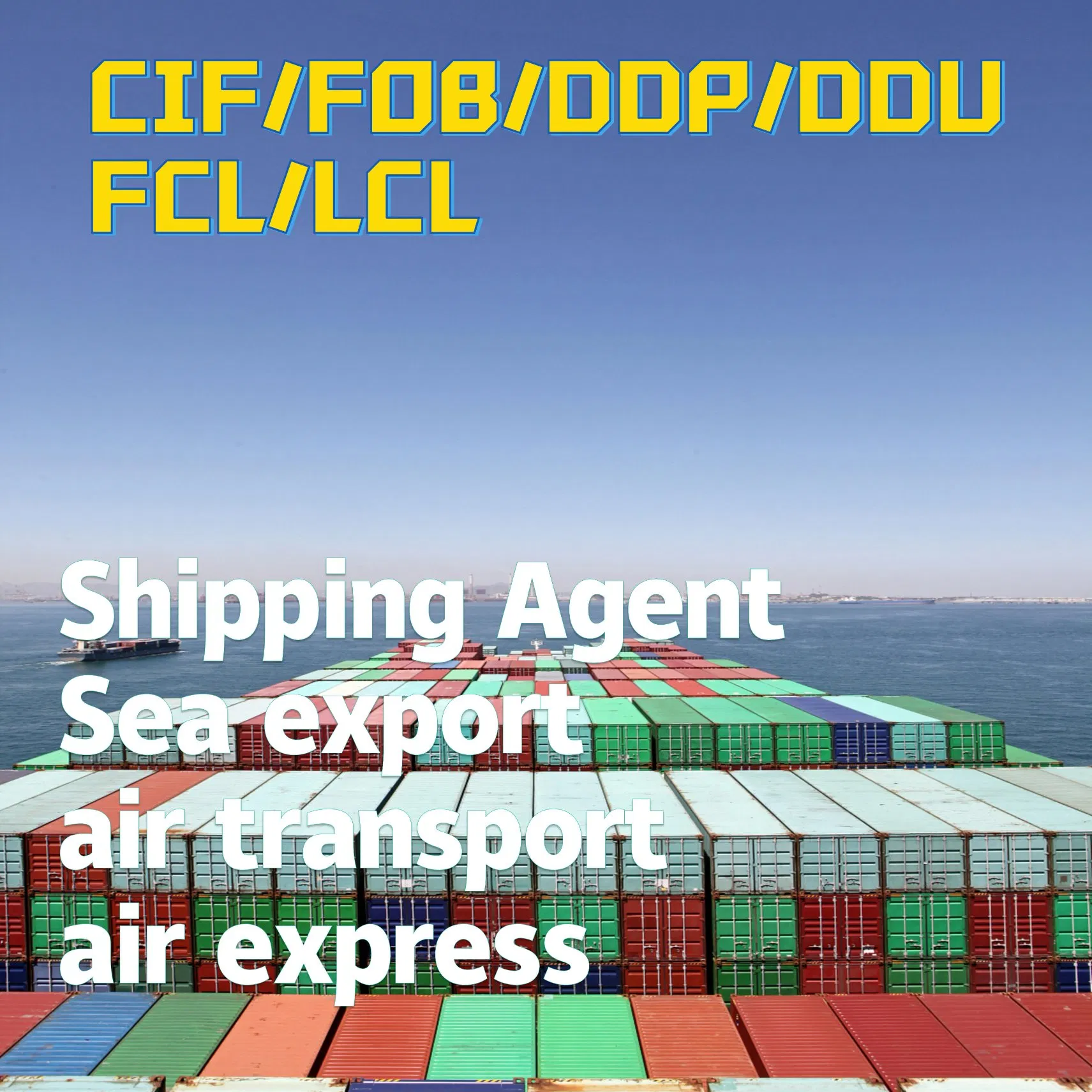 LCL/FCL DDU/DDP Shipping Ocean Freight Forwarder Air Shipment Railway Logistics Sea Freight From China to USA/Canada/Europe/Middle East/Argentina/Bahamas