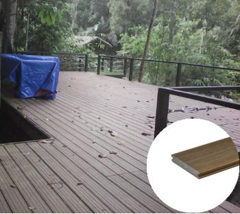 High Weather Resistant Anti-UV Anti-Slip Insect Prevention Easy Installation Wood Plastic Composite WPC Hollow Decking Floor for Outdoor