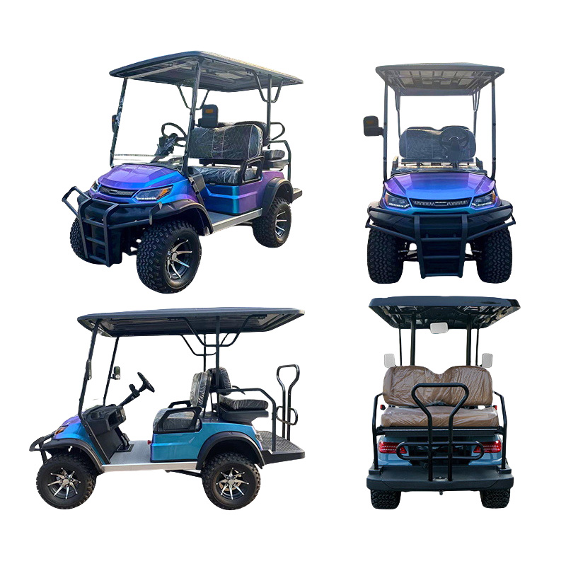 Factory Supply Off-Road Electric Golf Buggy Wholesale Smart 4 Seat Electric Car Lithium Battery Electric 4x4 Golf Cart for Sale
