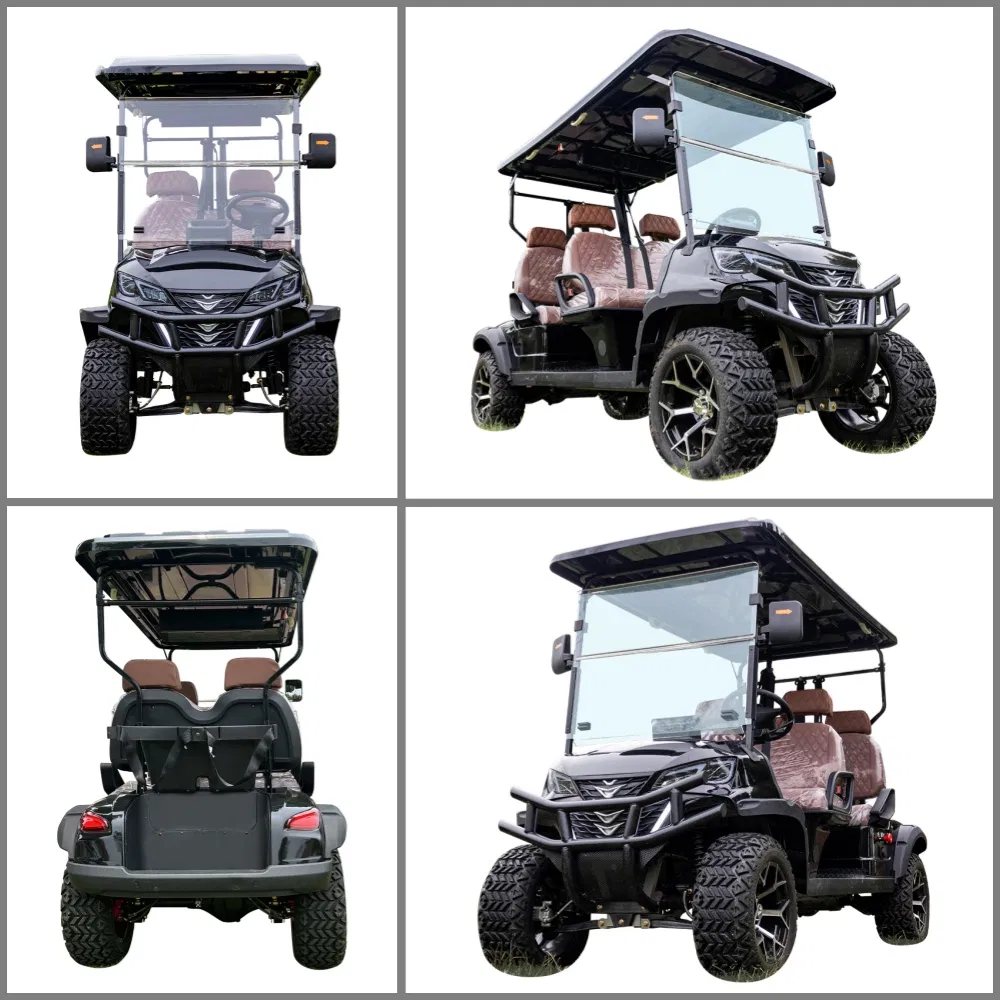 6 Seater Battery Operated Golf Sightseening Hunting off Road Club Car Utility Mini Street Legal Mini Electric Golf Buggies Cart