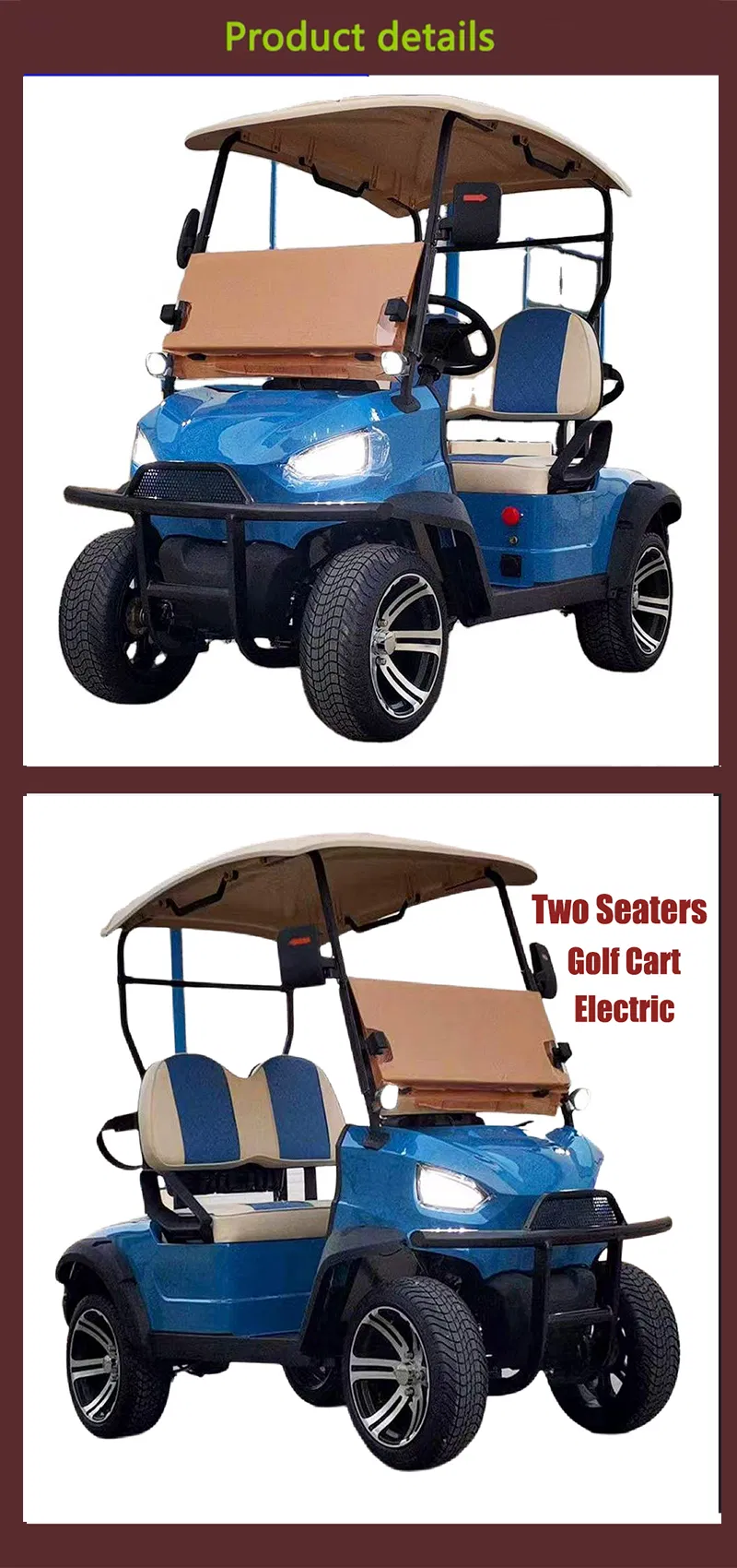 Electric Golf Cart Side View