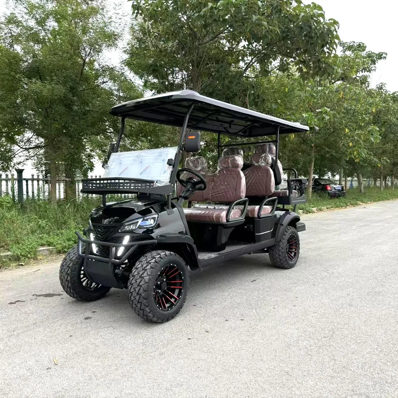 72V Lithium Battery 6 Seaters off Road Street Legal Electric Cheap Prices Buggy for Sale Golf Cart