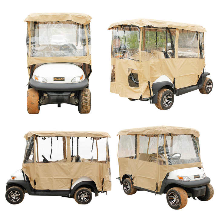 Golf Cart Accessories Golf Cart Driving Waterproof Enclosure Golf Cart Rain Weather Cover