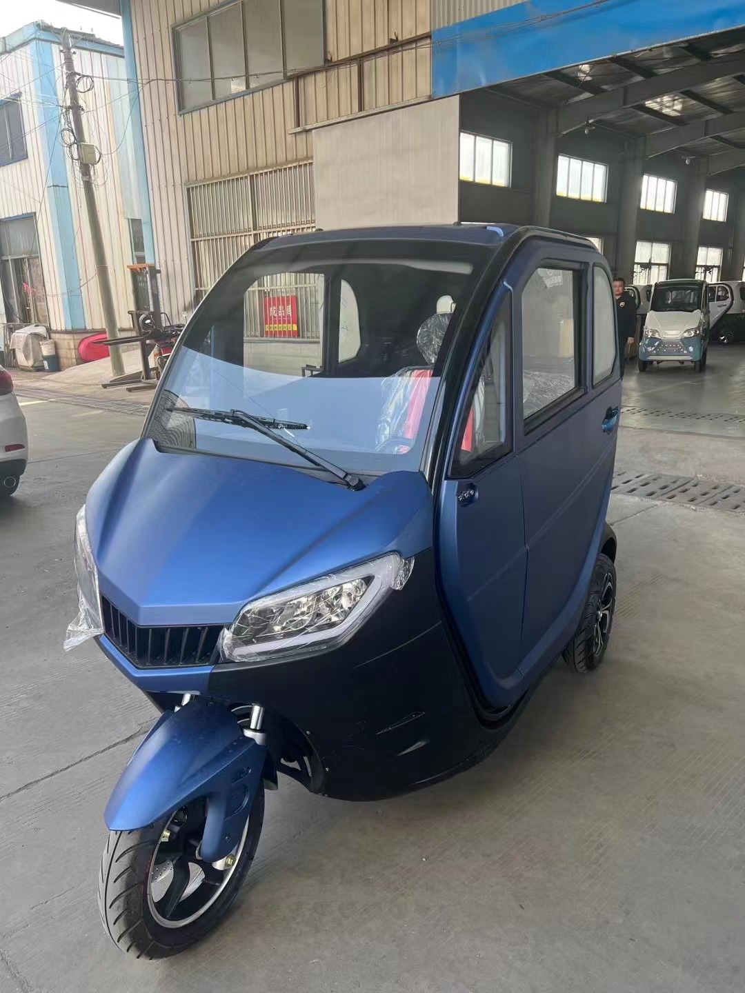 Electric vehicle front view