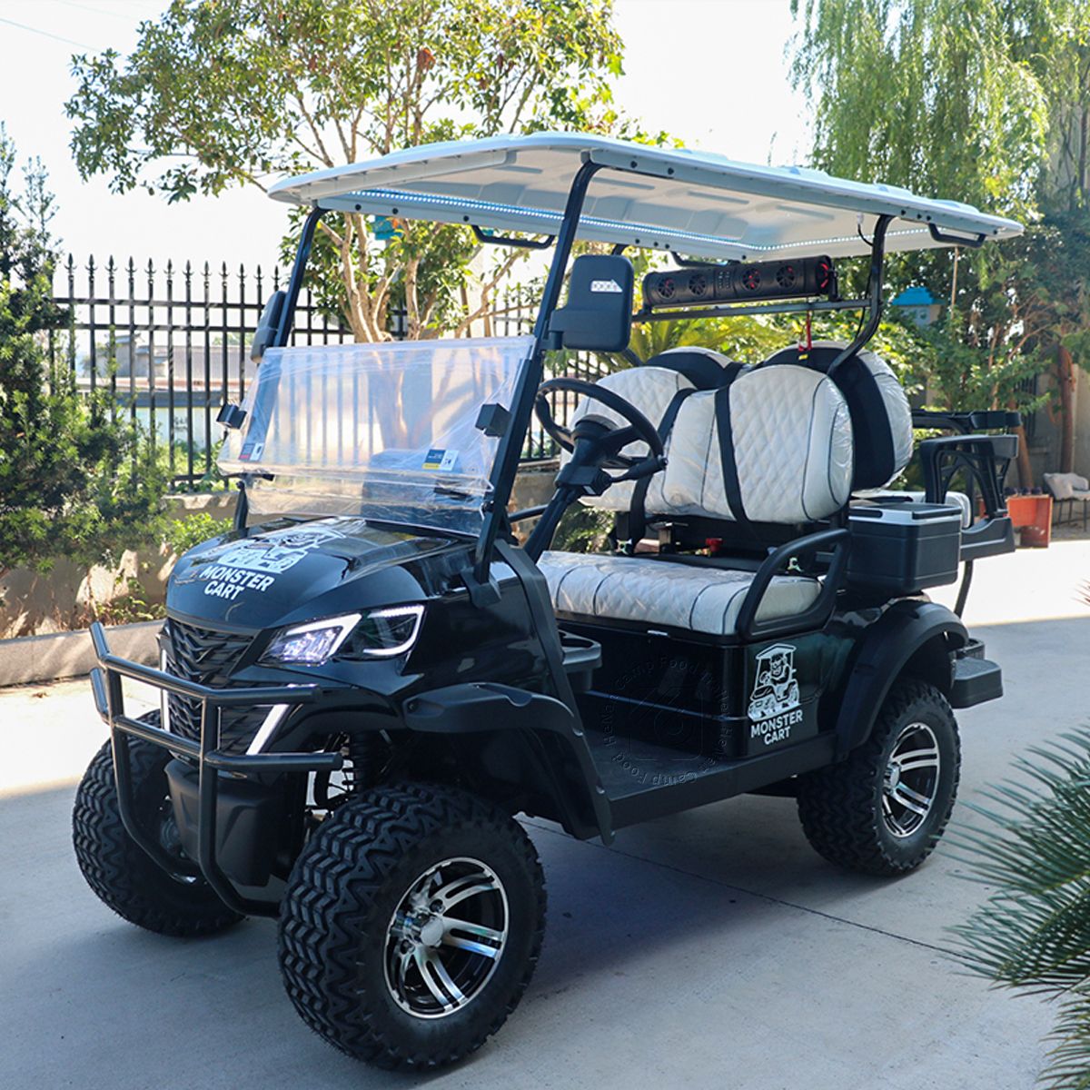 CAMP Off Road 4 Seater Electric Golf Cart for Sightseeing Use 72V Lithium Battery Club Car
