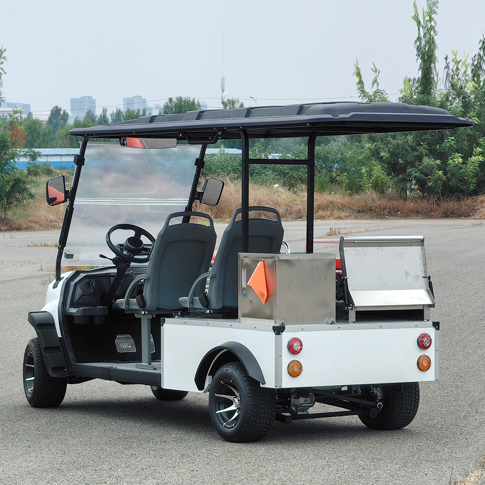 2025 Professional Foldable 2-seater Ambulance Electric Medical Golf Cart 48V Lithium Battery 5KW Power 30-50km/h Speed 70-90km